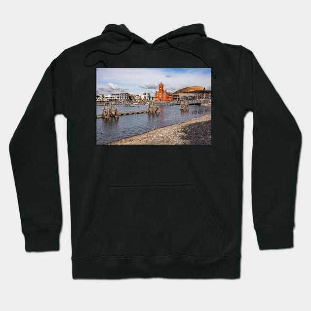 Mermaid Quay, Cardiff Bay, Wales Hoodie by dasantillo